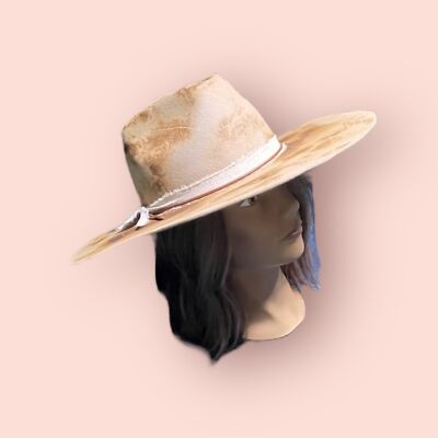 Friends of Friends Tan/Brown Hat Medium Boho Chic Summer Hat Western