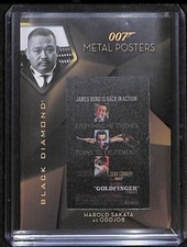 2025 Black Diamond James Bond Metal Posters Harold Sakata As Oddjob