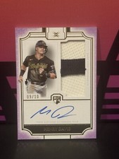 2024 Topps Definitive Collection Henry Davis Purple 2-Color Auto Patch 9/10 SSP