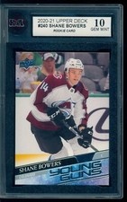 2020-21 Upper Deck Young Guns #240 Shane Bowers YG KSA 10 Gem Mint RC