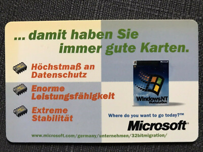 O 1275 11.97 3 DM Microsoft Workstation 4.0 Datenschutz nur 11000 Ex. Neu***