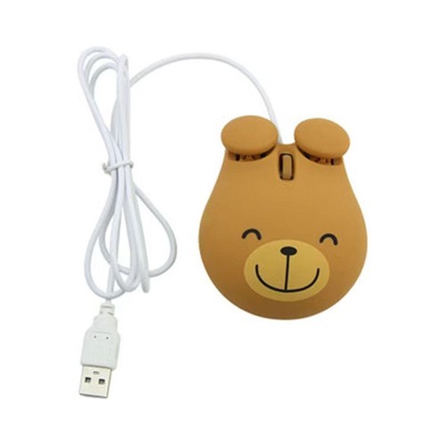 1200DPI Ergonomic Computer Mice USB Optical Wired Mouse 3D Animals Mause
