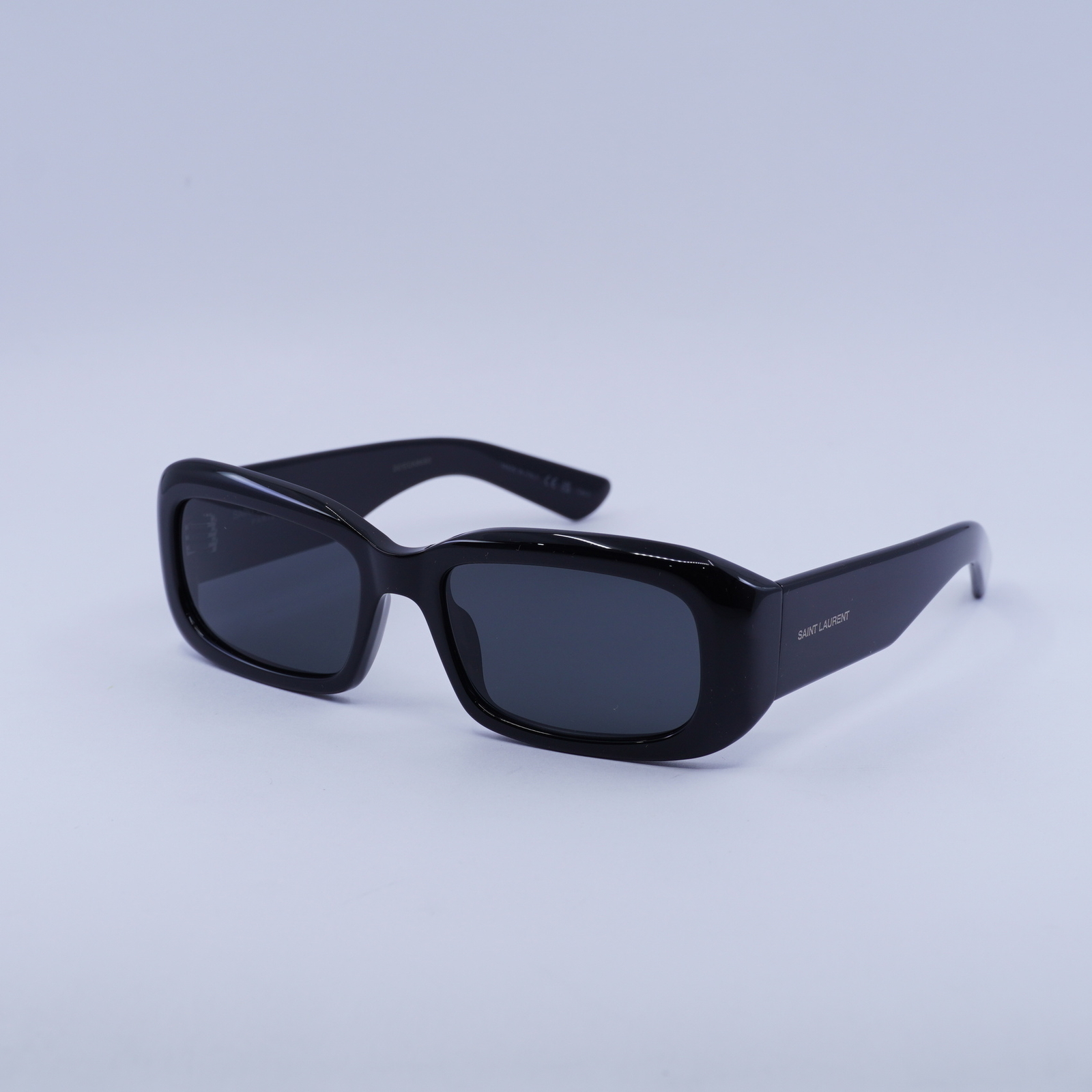 Occhiali da sole Saint Laurent SL809 001 nero grigio lucido 55 18 135 nuovi autentici