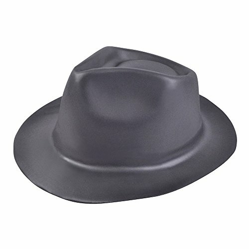 Foam 1920s Gangster Black Bowler Hat 