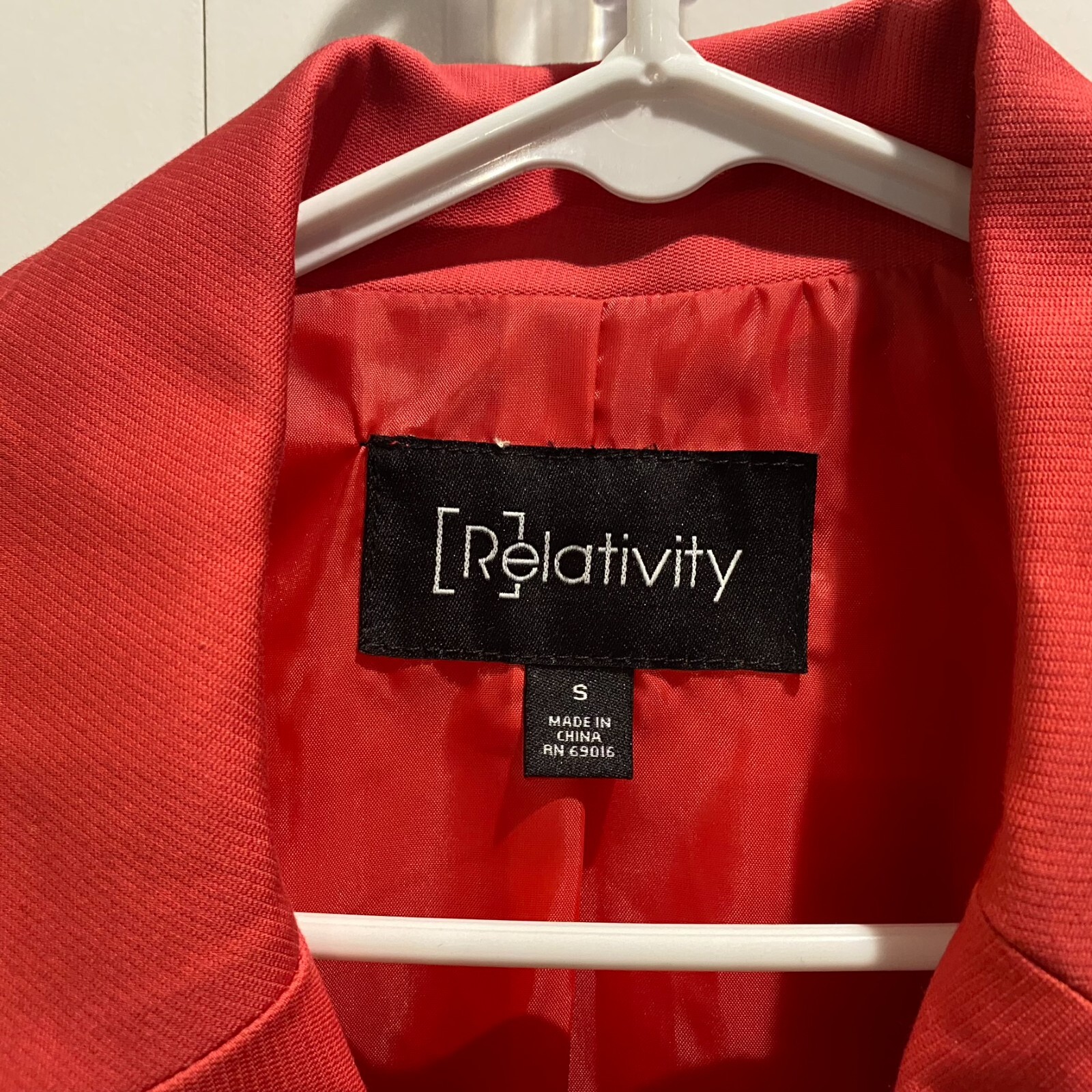 Relativity Dark Pink Button Up Jacket Size S - image 5