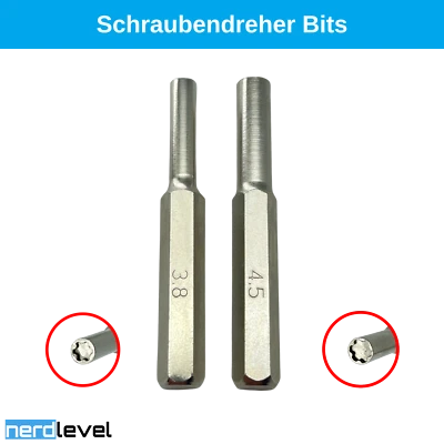 NERDLEVEL Schraubenzieher Schraubendreher Bit für Nintendo NES SNES N64 Sega Konsole Spiel
