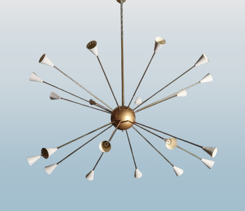 Lampe à Suspension Sputnik Mid-Century, Allemagne, 1950s en vente sur