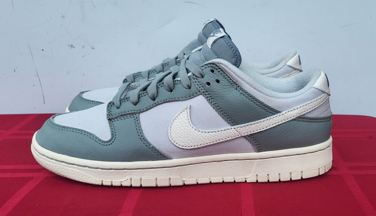 Size‎ 10.5 Nike Dunk Low Mica Green Leather Mens Sneaker Shoes DV7212-300 Nike Dunk Low Mica Green | DV7212-300 | Laced main image 4