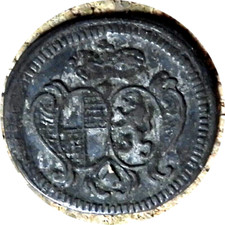 elf Germany Brandenburg Bayreuth Margraviate 1 Pfennig 1747 CLR