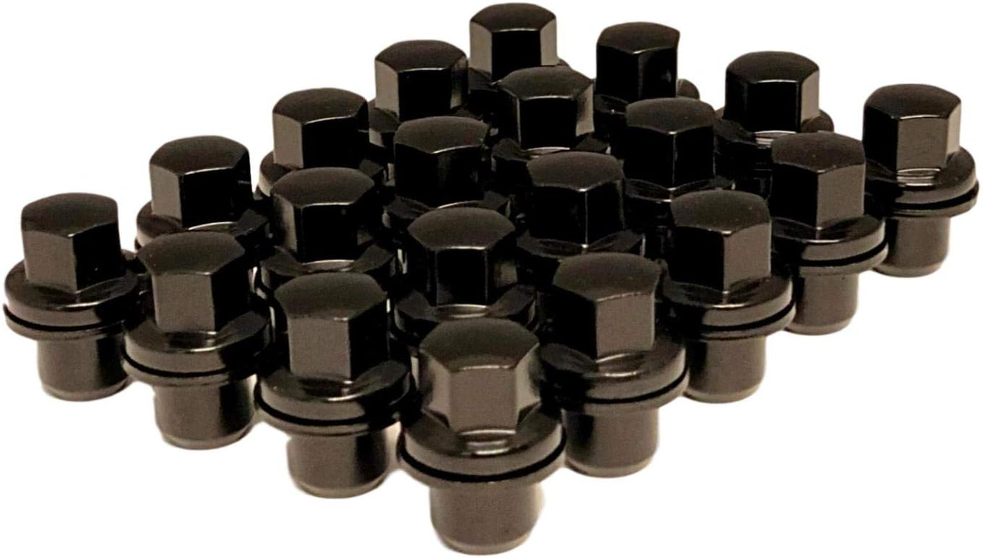Set of 20 Black OEM Factory Style Lug Nuts Compatible with Stock Wheels Land Ra