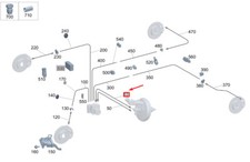 Mercedes-Benz GLA H247 Bremsleitung RHD A2474206100 NEU ORIGINAL
