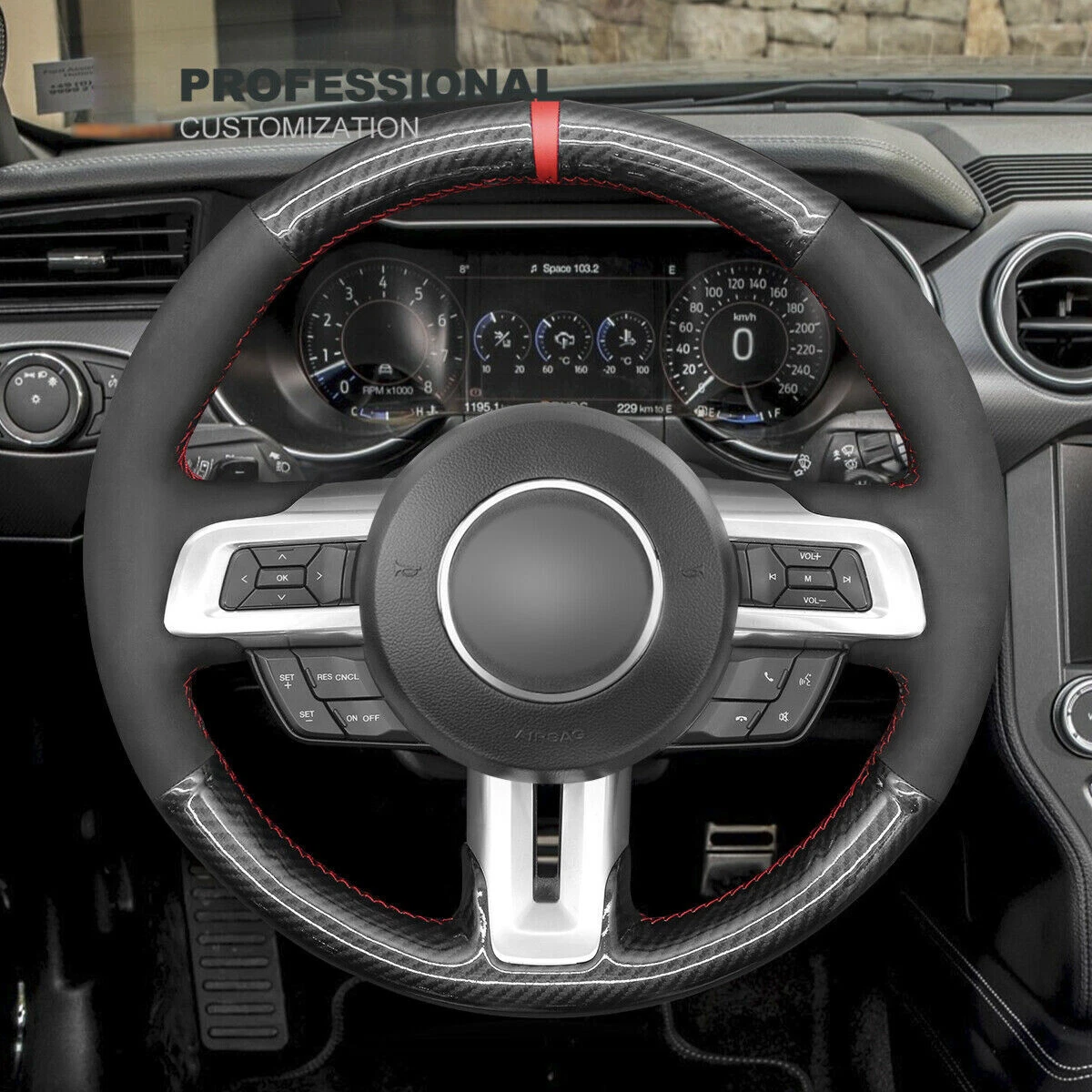 Mustang steering clearance wheel size