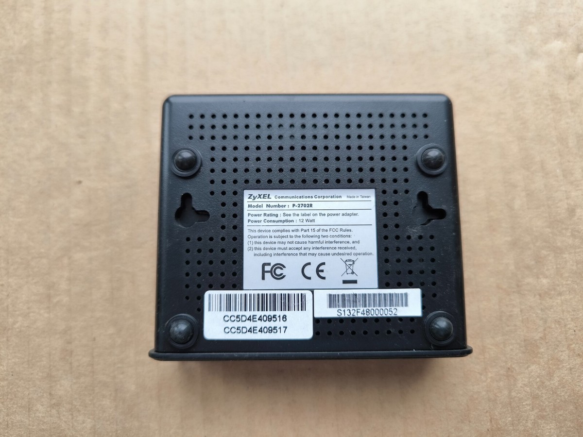 ZYXEL P-2702R BLACK ROUTER WAN LAN VoIP Gateway | eBay