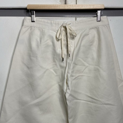 ralph lauren rugby women sailor wide leg pant size 6 white vintage 100 cotton - Picture 4 of 8