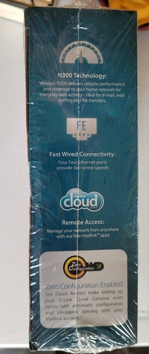 D-Link N300 Wi-Fi Cloud Router DIR-605L New sealed - Zdjęcie 8 z 10