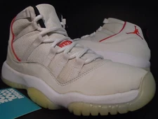 NIKE AIR JORDAN XI 11 RETRO GS PLATINUM TINT RED WHITE BRED 378038-016 6.5Y 6.5