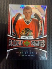 2007-08 UD Trilogy #133 Rookie Premieres Patrick Kane Rookie 885/999 Blackhawks