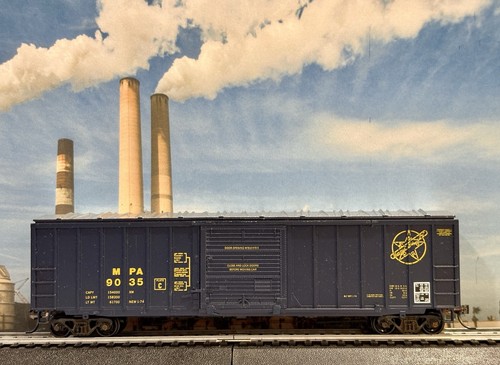 HO Athearn 50’ caja de una sola puerta coche MPA Maryland y Pennsylvania 9035 Kadees | Condition: Used