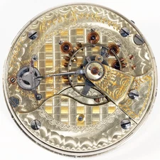 ILLINOIS GREAT NORTHERN 15J 18S RARE RAILROAD MARKED POCKET WATCH MVT