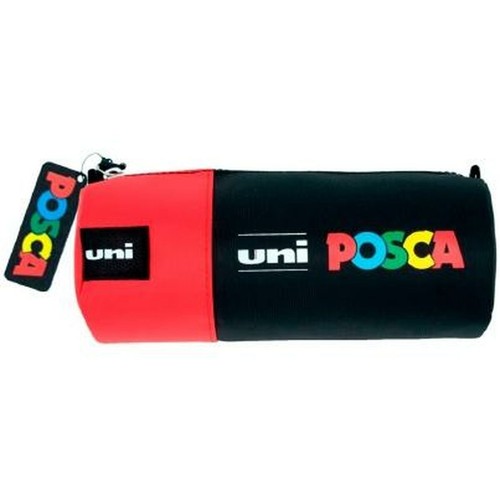 BRUNNEN Astuccio Portapenne 22x11x6 Cm, Nero, Con Scomparto Per Smartphone E 5 Passanti, Cerniera Nascosta, Per Scuola E Ufficio