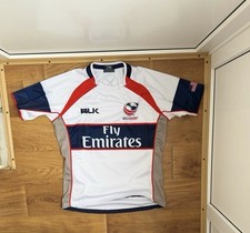 BLK Team USA Rugby 2014/15 Jersey Kit US United States Fly Emirates Size M EUC