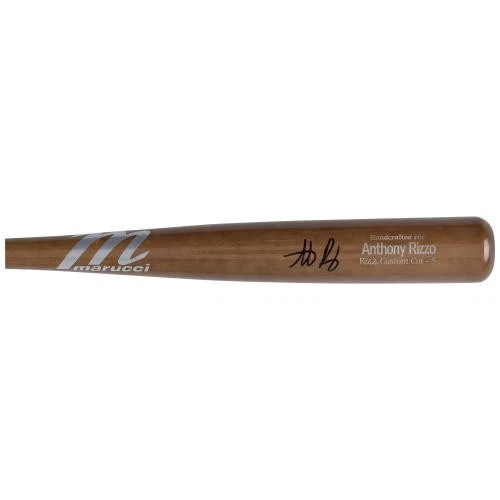 Anthony Rizzo New York Yankees Autografiado Marrón Marrucci Juego Modelo Bate Foto 3 de 3