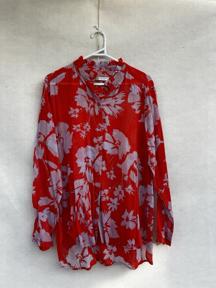 🎈 SPORTSCRAFT Floral shirt Tee Top Blouse 10 S