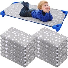 Cot Sheets for Daycare Standard Size 24" x 51" Toddler Nap Mat Sheets Star Pa...