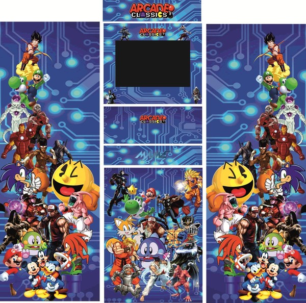 Arcade Classic Arcade - Vinilo Laminado en Mate - Alta calidad y Resistencia