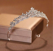 Bridal Wedding Tiara Rhinestone Crystal Crown Hair Accessories Princess Headpiec