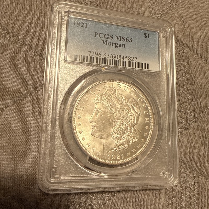 1921-Morgan Dollar, PCGS MS63,