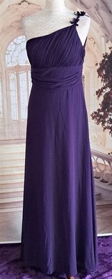 Ever Pretty, Damen lila, komplett gefüttert One Shoulder Abendkleid, Gr. 10 Neu mit Etikett