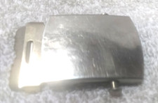 Military Slide Replacement Belt Buckle Silver Color Solid Brass USA Made Good