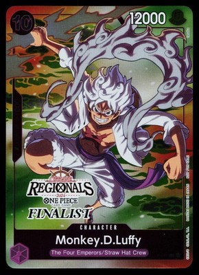 Monkey D Luffy - P-041 - NM - Regionals Finalist - Promo - One