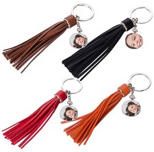 Custom Fringe Keychain with Photo