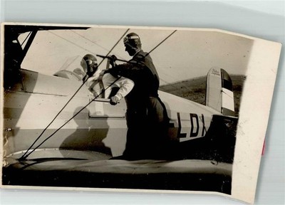 13977113 - Scheck am Flugzeug , Pilot Flugzeuge WK I 1916