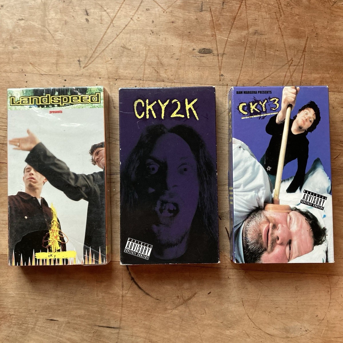 CKY VHS box Set Bam Margera 1999-2001 Cky2k Landspeed Rare