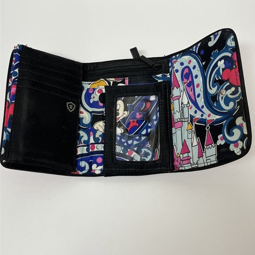 Vera Bradley RFID Riley Compact Wallet Disney Mickey Balloons Red Pink Black - Picture 12 of 22