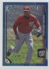 2015 Bowman Chrome Prospects Blue Wave Refractor Rafael Bautista #BCP42 f0v