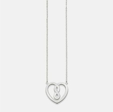 Image of GENUINE THOMAS SABO Sterling Silver Infinity Heart Necklace KE1496-001-12