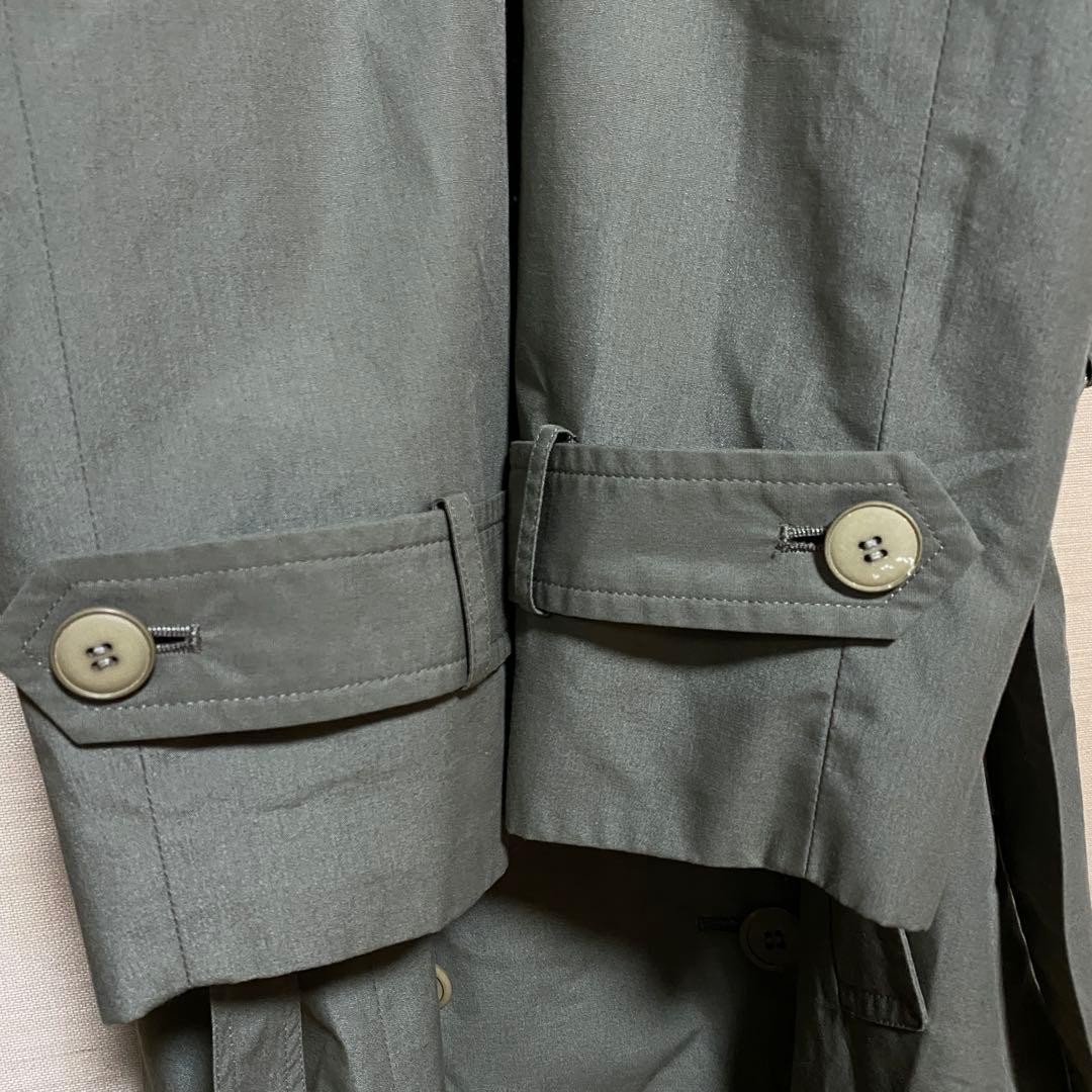 Yves Saint Laurent Diffusion Femmes Trench Coat, Olive Green, Women's, Size S thumbnail 8