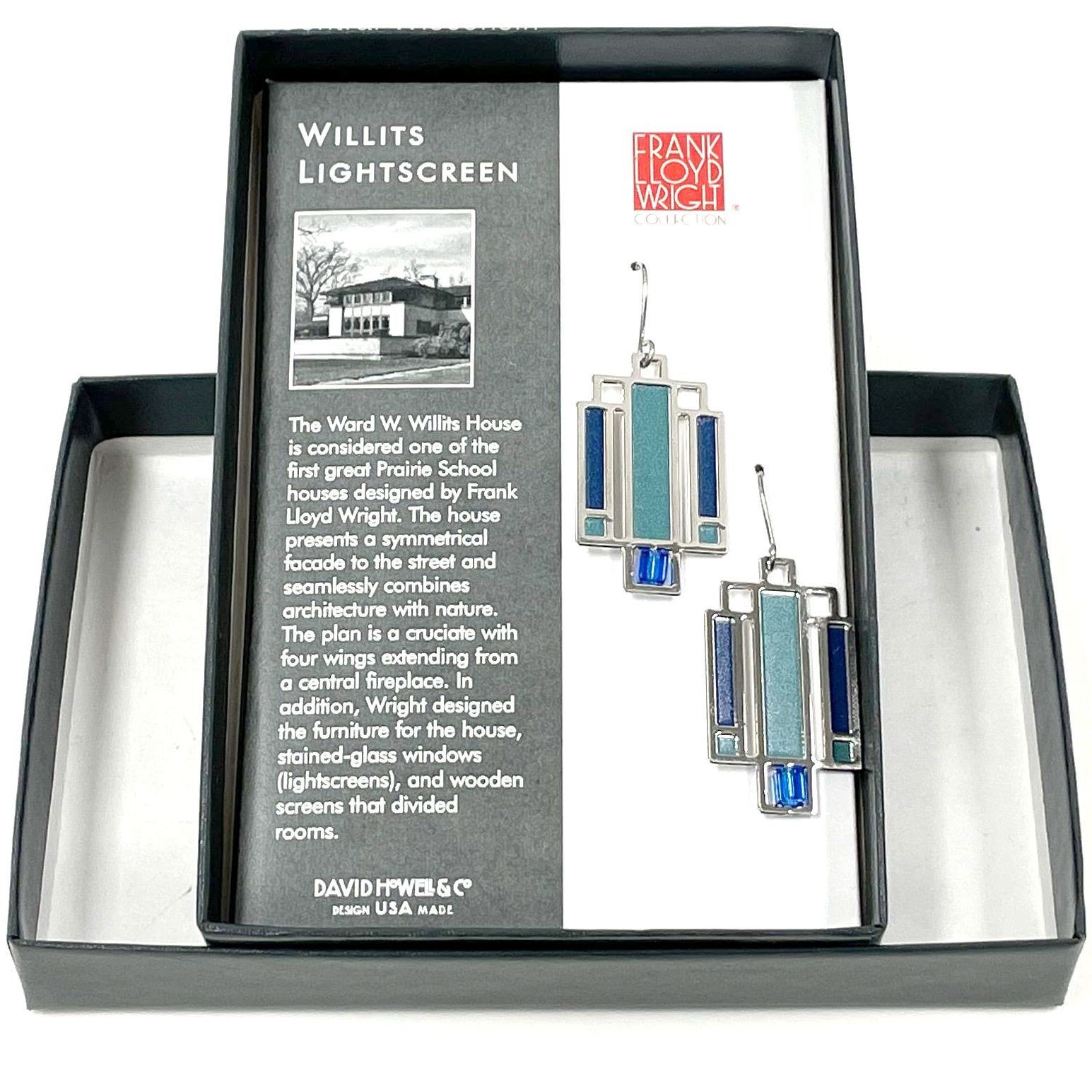 Frank Lloyd Wright "Willits Lightscreen" Silver-T… - image 1