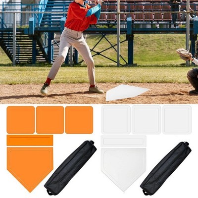 Baseball Softball Base Kickball Base Throw Down Rubber Base Set Baseball
