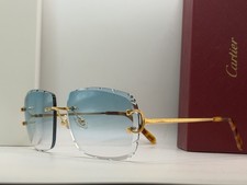 Cartier Rimless C Wire 60MM diamond Cut Gradi...