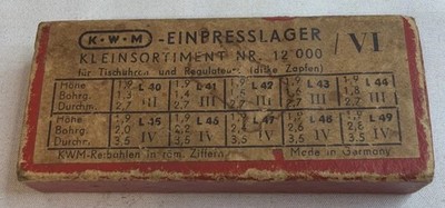 KWM Antique Clock Bushings Bushes Assortment Over 50 Pieces NR 12000 Germany