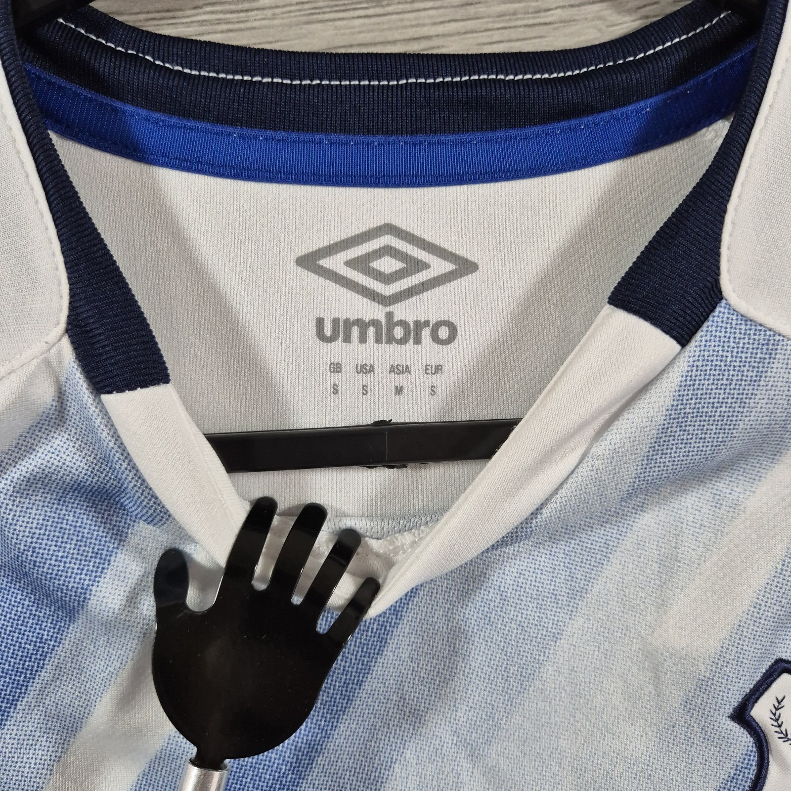 Everton football shirt White Small Umbro 3rd Kit 2018 2019 Jersey Soccer image 3