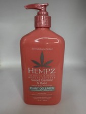 Hempz Sweet Jasmine  Rose Smoothing Herbal Body Moisturizer - 17oz