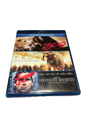 #ad Alexander Revisited Troy 300 Triple Feature Blu ray 2004 VG $11.85