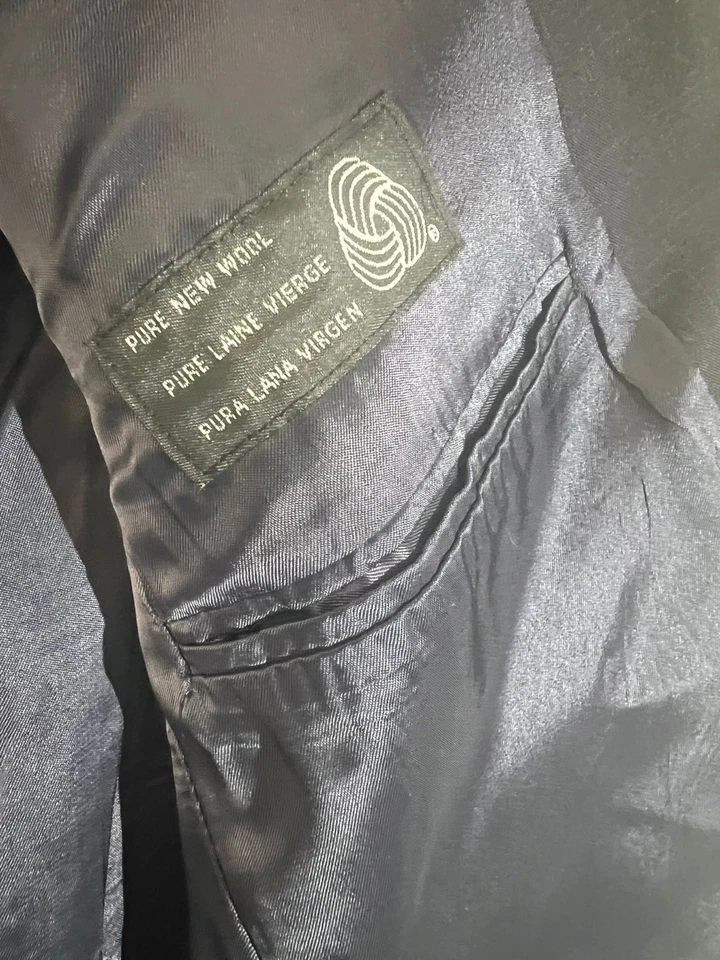 Chaqueta Blazer Polo University Club por Ralph Lauren Pura Nueva Lana Para Hombre 40R Azul Marino Foto 4 de 4