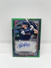 2024 Bowman Chrome - Chrome Rookie Auto Kyle Manzardo #CRA-KM Green /99 RC
